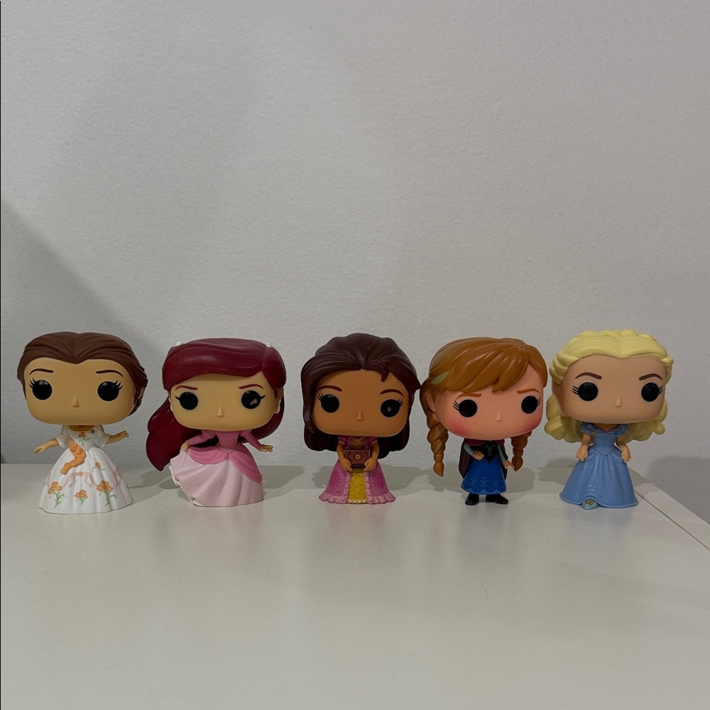 Set of 5 Disney Princess FUNKO POP